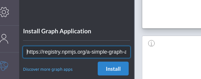 Install graph application from npm