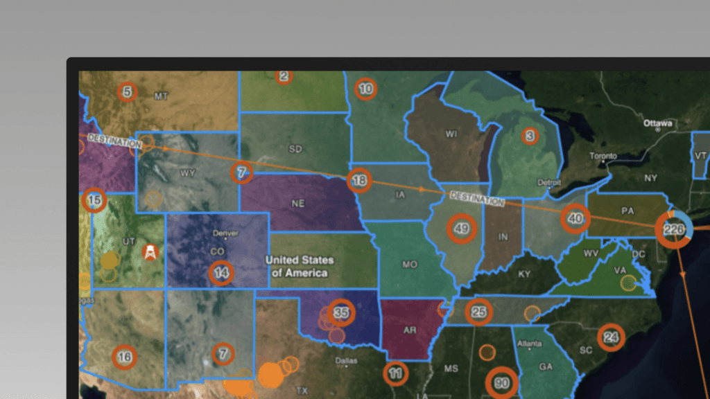 Geospatial graph analysis in Hume