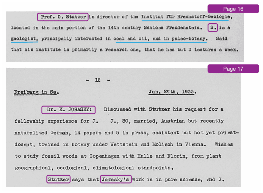 Rockefeller Foundation Officer Diary Entry