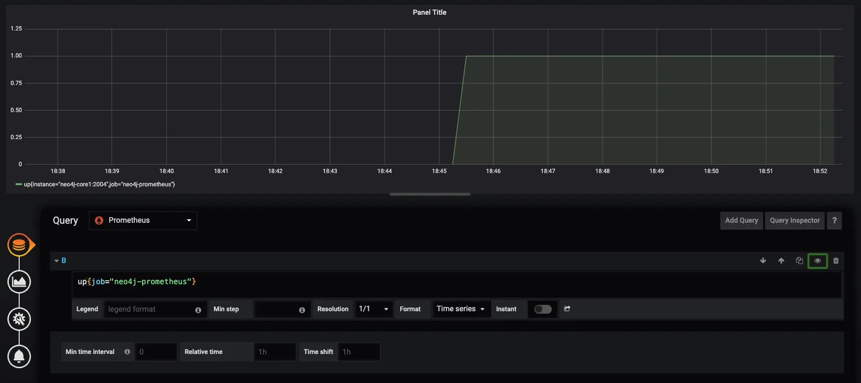 Grafana panel query editor Grafana panel query editor