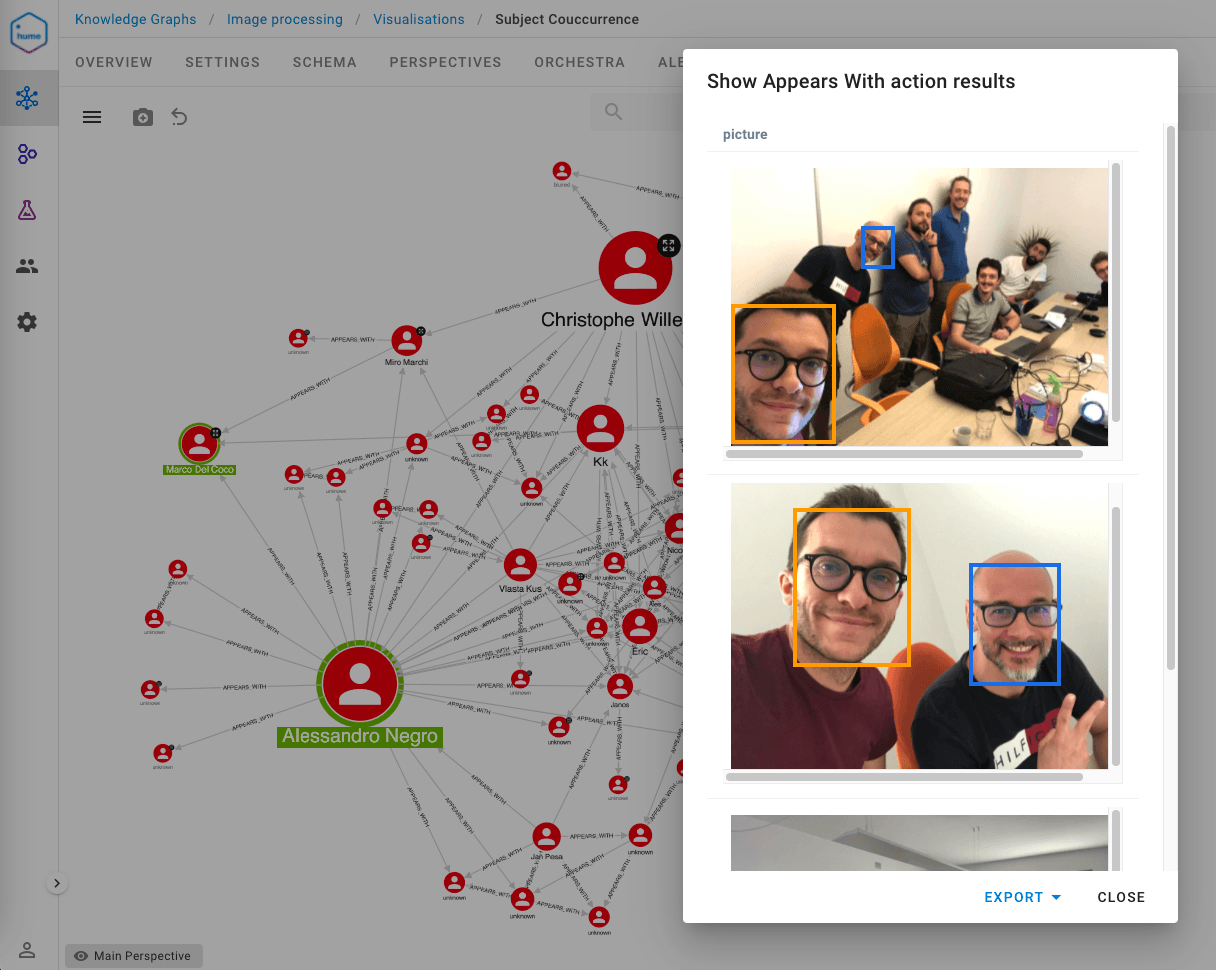 Photo recognition feature
