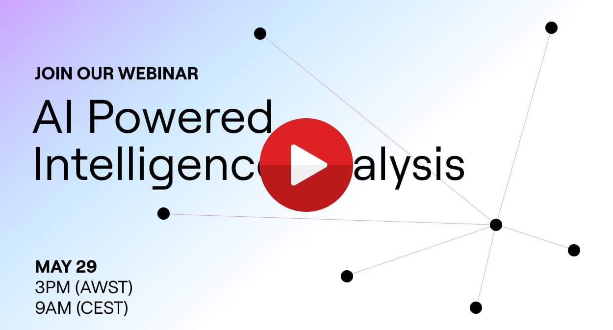Webinar Ai powered intelligence analysis