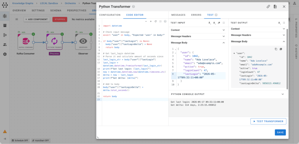 Python transformer